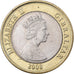 Gibraltar, Elizabeth II, 2 Pounds, 2008, Bi-Metallic, MS(63), KM:1092