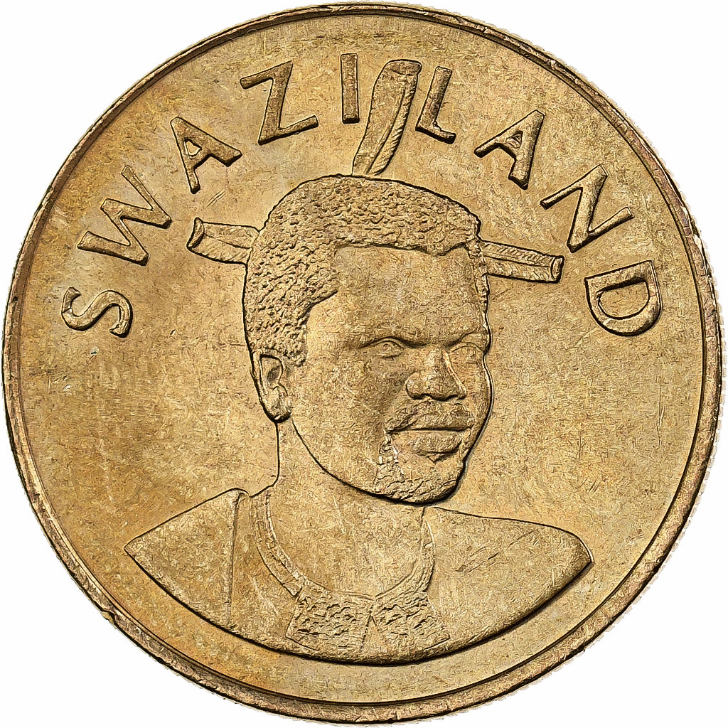 Swaziland, King Msawati III, 5 Emalangeni, 1999, British Royal Mint, Brass