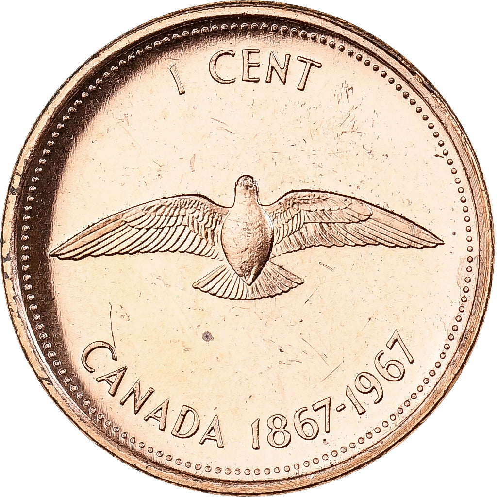 Kanada, Elizabeth II, Cent, 1967, Royal Canadian Mint, Bronze, VZ, KM:65