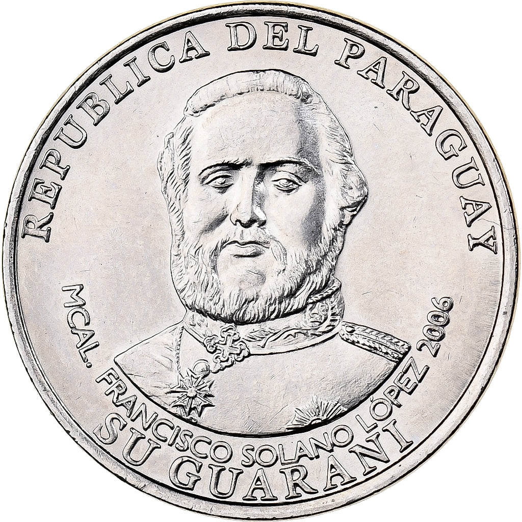 Paraguai, MIL (1000) Guaranies, 2006, Kremnica, Aço-Níquel, MS(63), KM:198