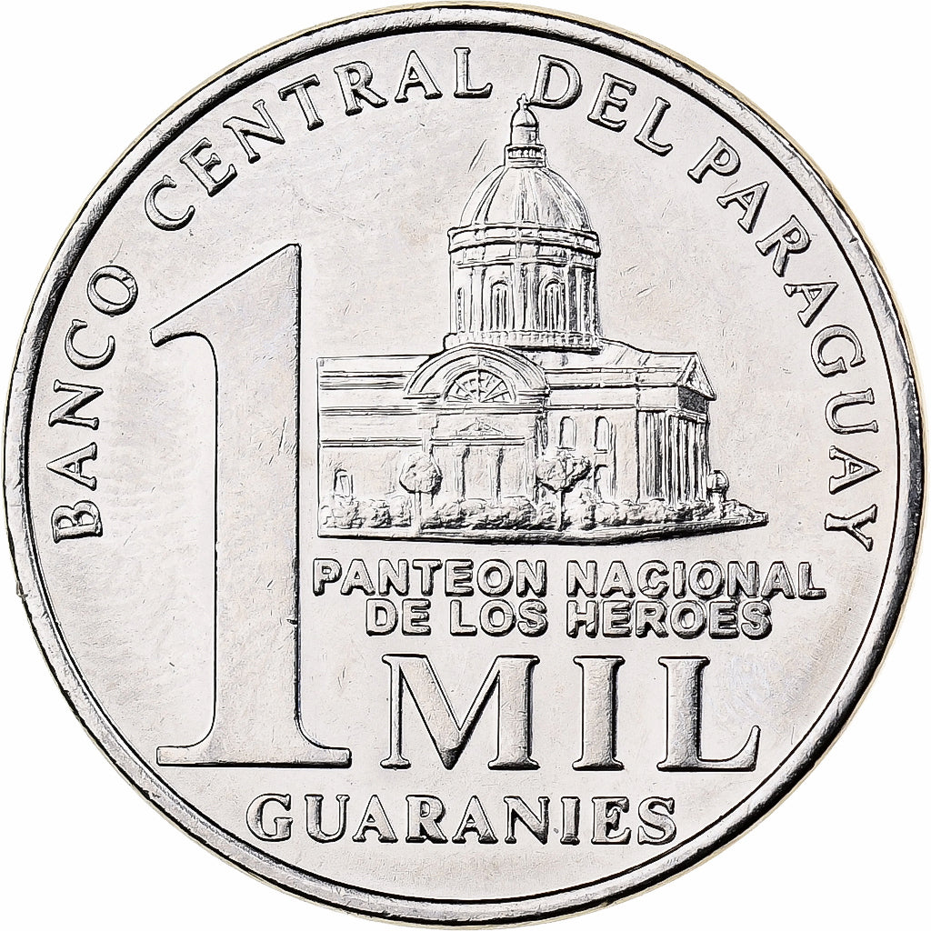 Paraguai, MIL (1000) Guaranies, 2006, Kremnica, Aço-Níquel, MS(63), KM:198
