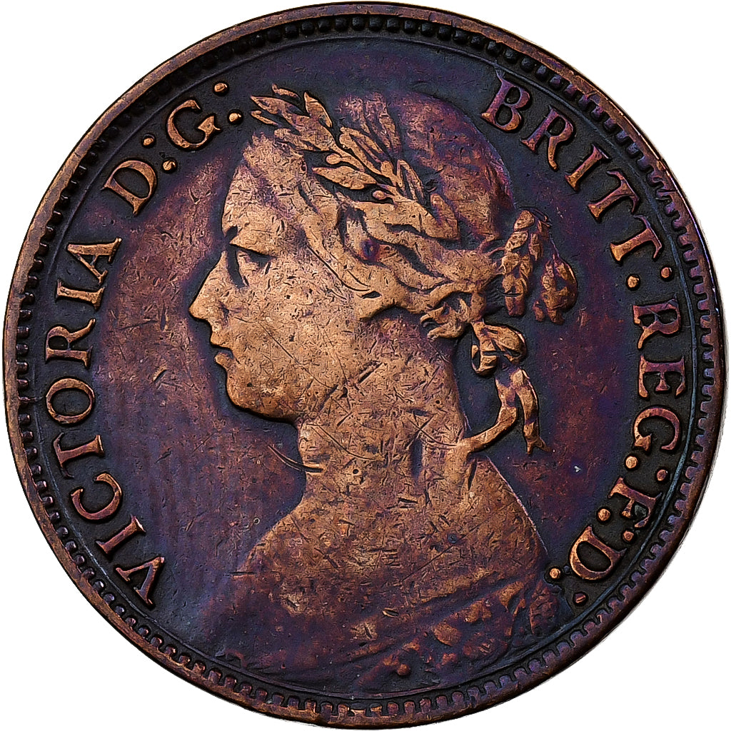 Great Britain, Victoria, Farthing, 1879, Bronze, VF(20-25), KM:753