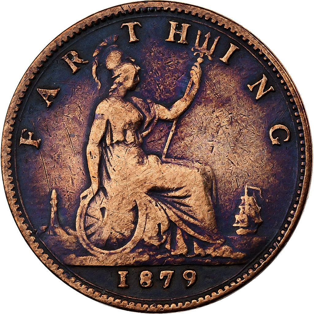 Great Britain, Victoria, Farthing, 1879, Bronze, VF(20-25), KM:753