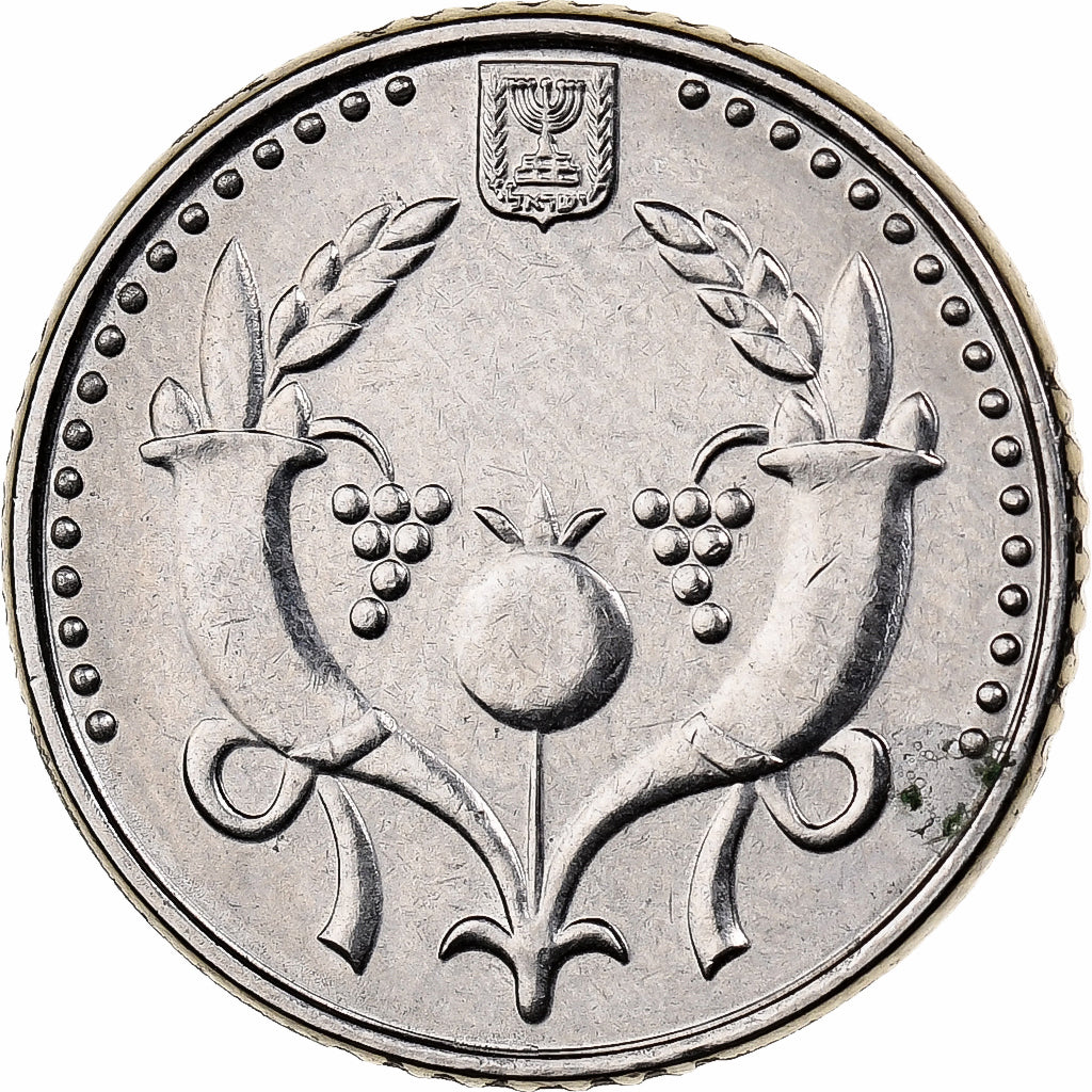 Israel, 2 New Sheqalim, 2010, Aço Niquelado, MS(63), KM:433