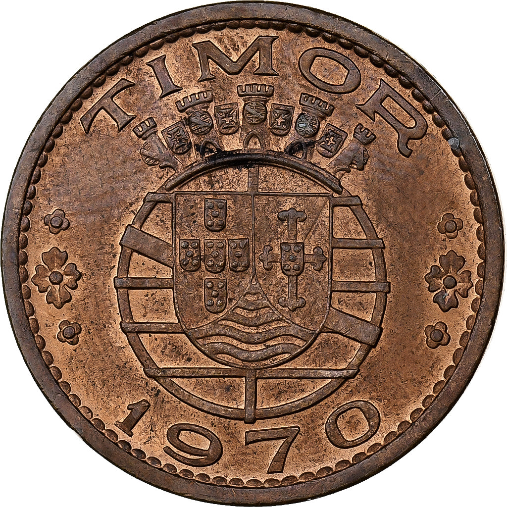 Timor, Escudo, 1970, Lisbonne, Bronze, SUP, KM:19