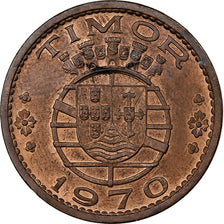 Timor, Escudo, 1970, Lisbon, Bronze, AU(55-58), KM:19