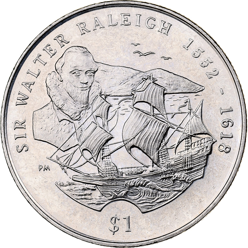 BRITISH VIRGIN ISLANDS, Dollar, 2002, Pobjoy Mint, Copper-nickel, MS(65-70)