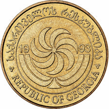 Georgia, 50 Thetri, 1993, Brass, MS(63), KM:81