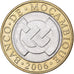 Mosambik, 10 Meticais, 2006, Bi-Metallic, STGL, KM:140