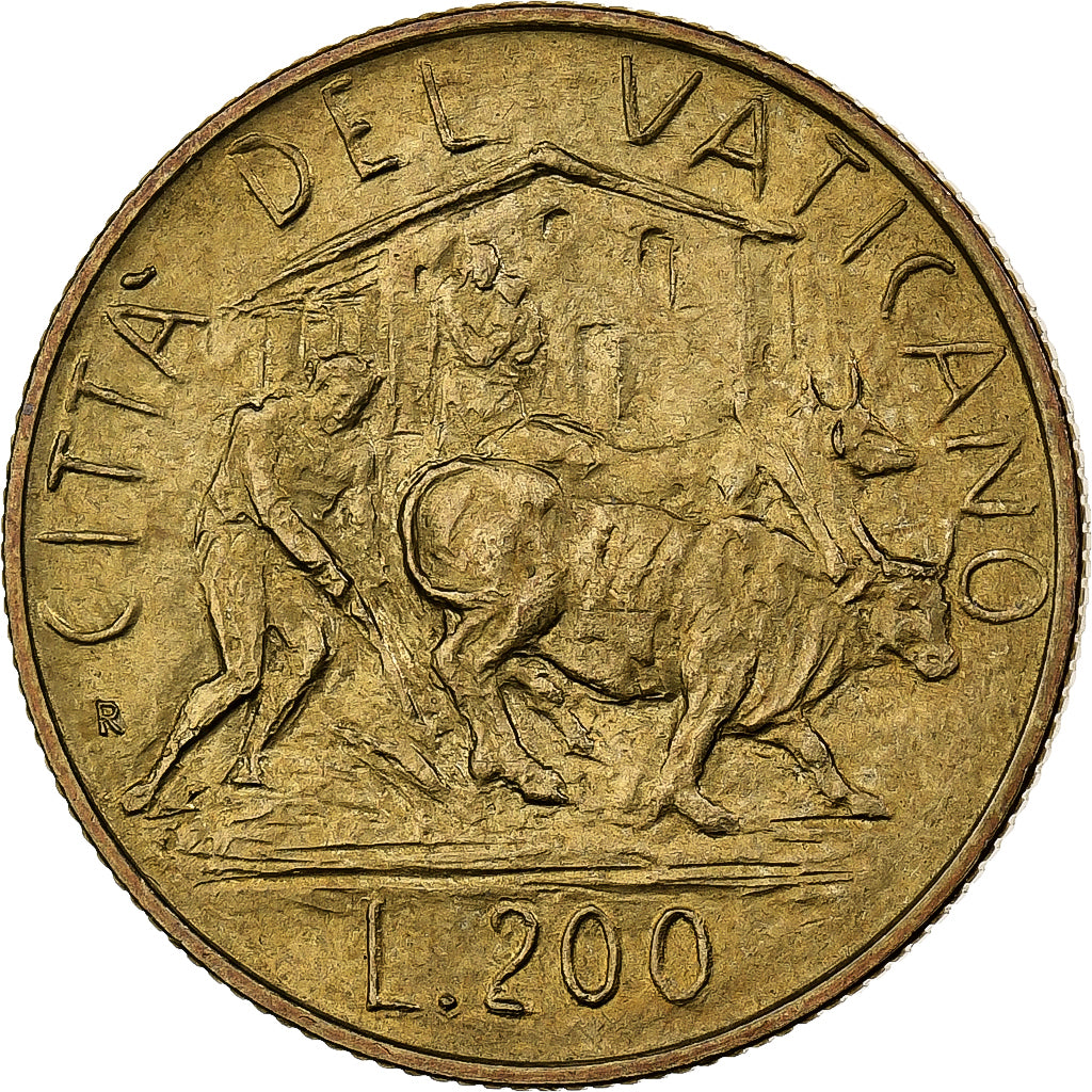 PAŃSTWO WATYKAŃSKIE, John Paul II, 200 Lire, 1982 (Anno IV), Rome