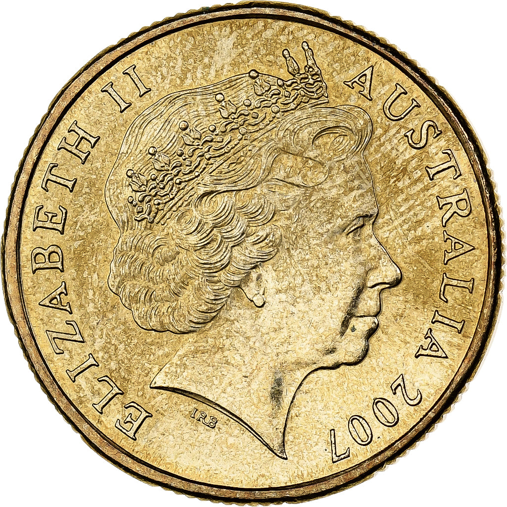 Australia, Elizabeth II, Dollar, 2007, Royal Australian Mint, Aluminium-Brąz