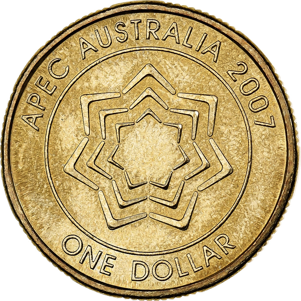 Australia, Elizabeth II, Dollar, 2007, Royal Australian Mint, Aluminium-Brąz