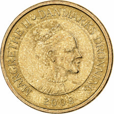 Denmark, Margrethe II, 10 Kroner, 2008, Copenhagen, Aluminum-Bronze, MS(63)
