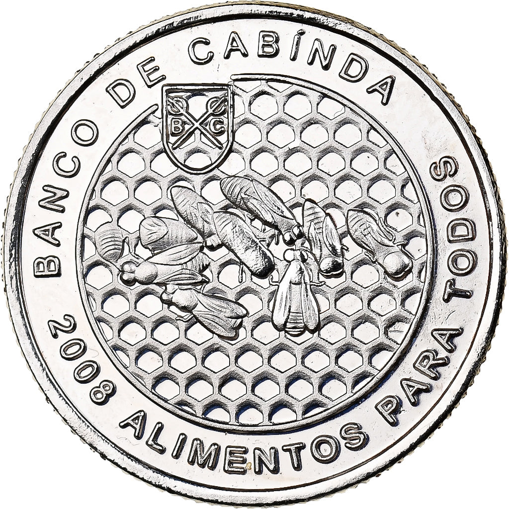 CABINDA, 50 Centavos, 2008, Acciaio ricoperto in nichel, SPL, KM:19