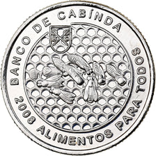 CABINDA, 50 Centavos, 2008, Acciaio ricoperto in nichel, SPL, KM:19