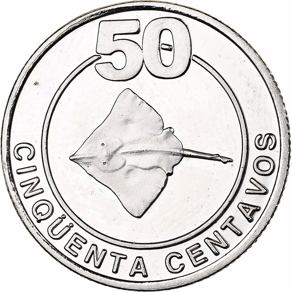 CABINDA, 50 Centavos, 2008, Acciaio ricoperto in nichel, SPL, KM:19