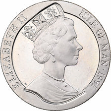 Île de Man, Elizabeth II, Crown, 1991, Pobjoy Mint, Cupro-nickel, SUP, KM:326
