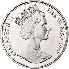 Isle of Man, Elizabeth II, Crown, 1991, Pobjoy Mint, Copper-nickel, MS(63)