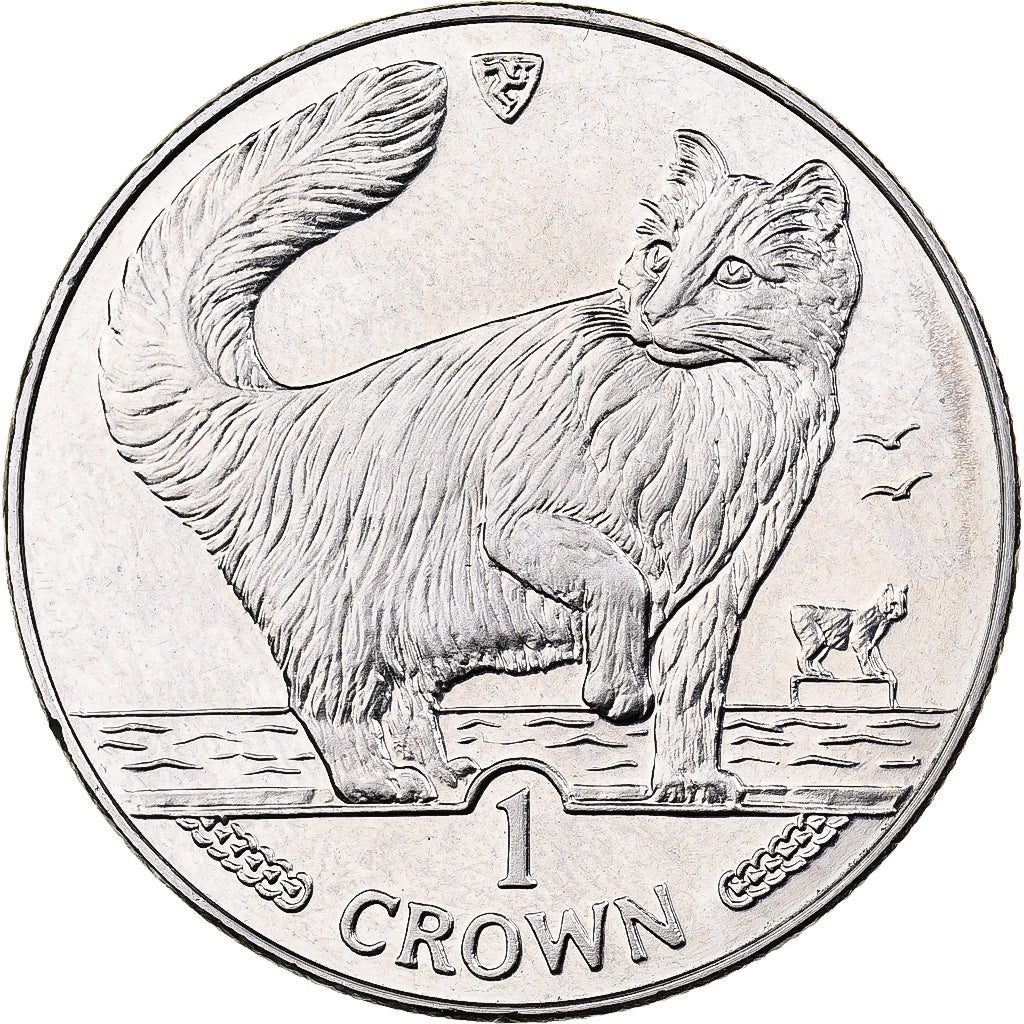 Isle of Man, Elizabeth II, Crown, 1991, Pobjoy Mint, Copper-nickel, MS(63)