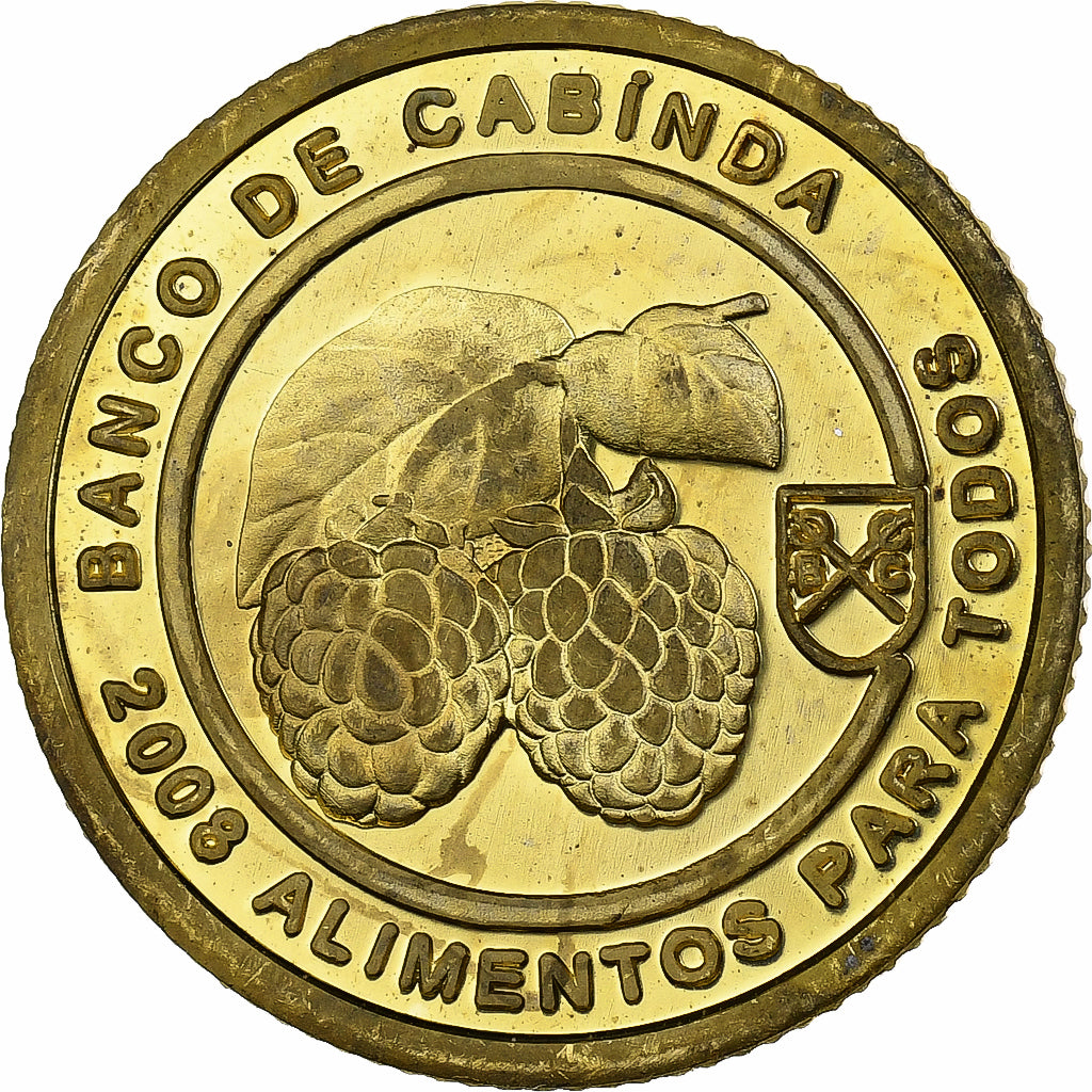 CABINDA, 5 Centavos, 2008, laiton, MS63, KM:76