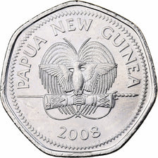 Papua New Guinea, 50 Toea, 2008, Nickel plated steel, MS(63), KM:54