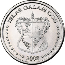 GALAPAGOS ISLANDS, 5 Centavos, 2008, Copper-nickel, MS(63), KM:2