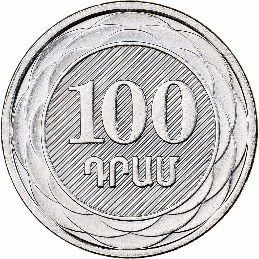 Armenia, 100 Dram, 2003, Níquel chapado en acero, FDC, KM:95