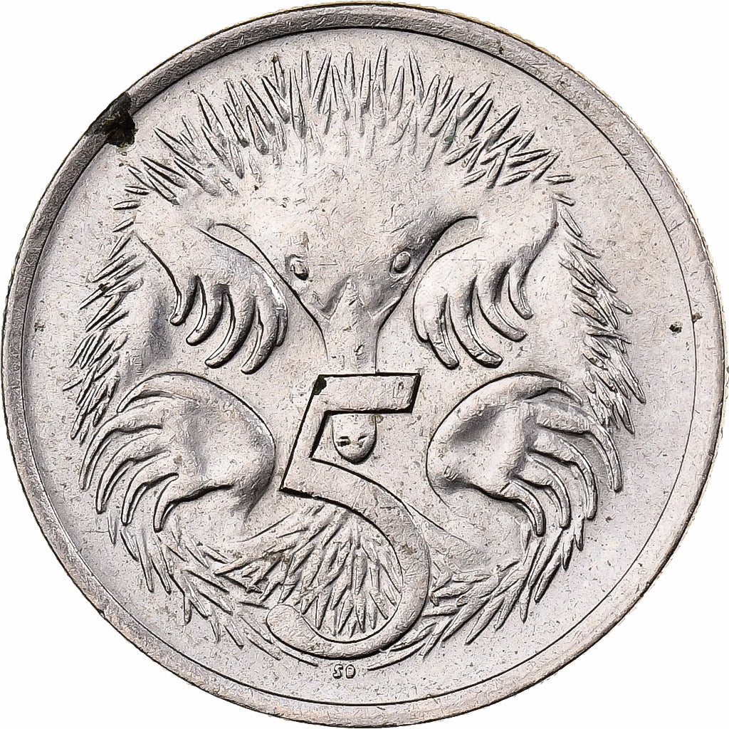 Australia, Elizabeth II, 5 Cents, 1980, Copper-nickel, AU(55-58), KM:64