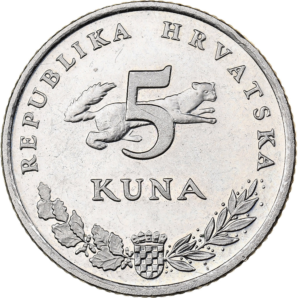 Croatie, 5 Kuna, 1994, Cuivre-Nickel-Zinc (Maillechort), SPL, KM:23
