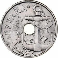 Spagna, Francisco Franco, caudillo, 50 Centimos, 1963 (65), Rame-nichel, SPL-