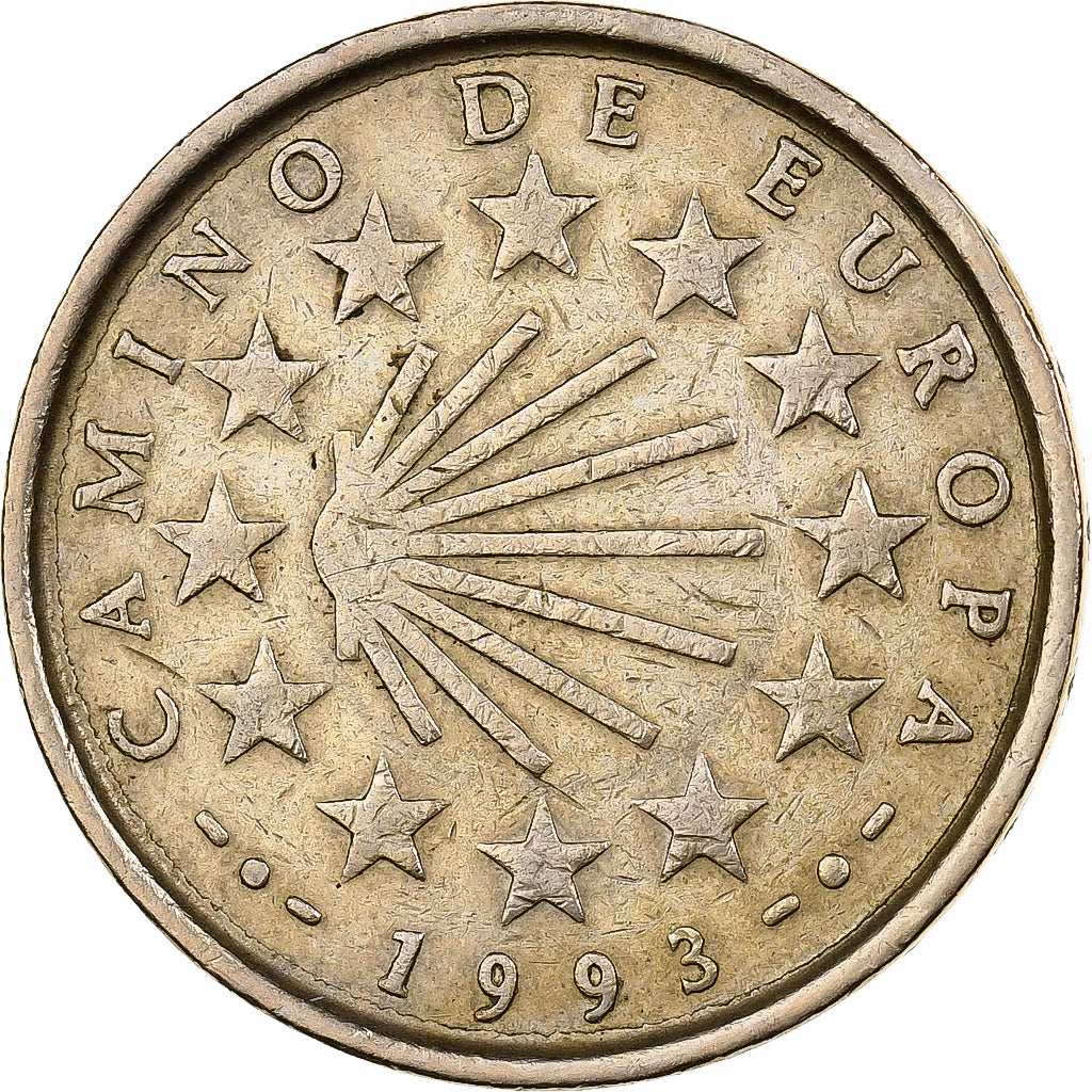 Hiszpania, Juan Carlos I, 100 Pesetas, 1993, Madrid, Aluminium-Brąz, EF(40-45)