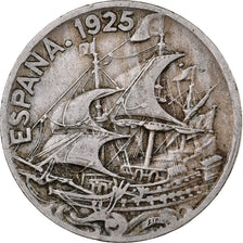 Spain, Alfonso XIII, 25 Centimos, 1925, Madrid, Copper-nickel, EF(40-45), KM:740