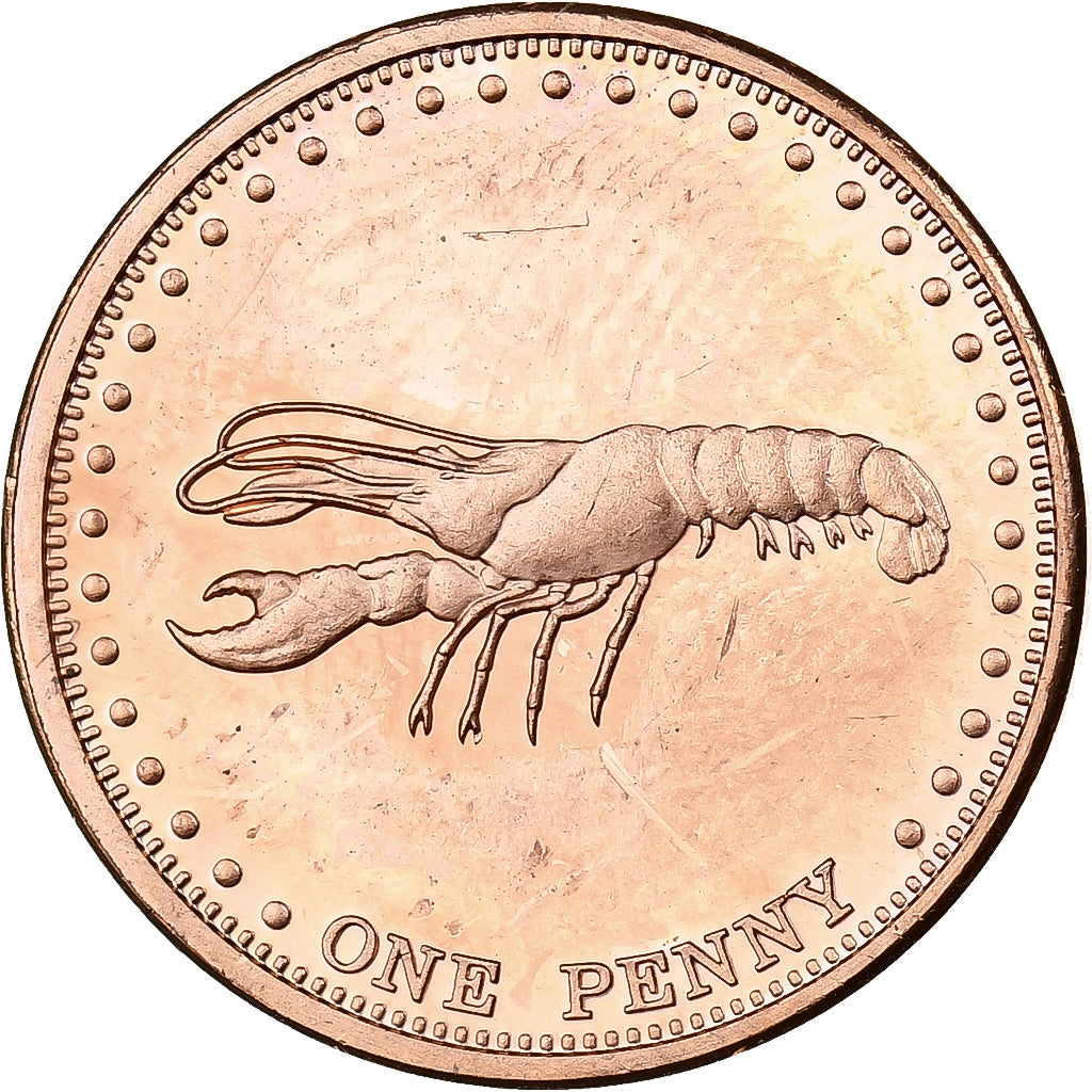 Tristan Da Cunha, Elizabeth II, Penny, 2008, Franklin Mint, Copper, MS(63)