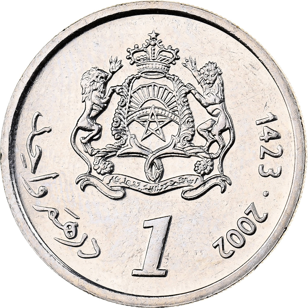 Maroc, Mohammed VI, Dirham, 1423-2002, Cupro-nickel, FDC, KM:117