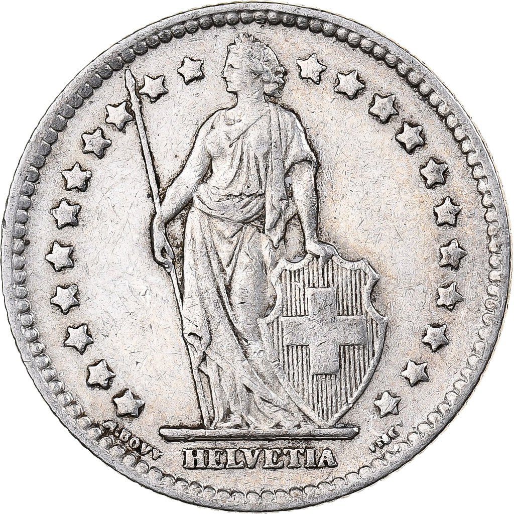 Schweiz, Franc, 1921, Bern, Silber, SS+, KM:24