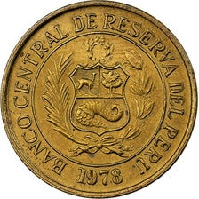 Peru, 10 Soles, 1978, Brass, EF(40-45), KM:272.2