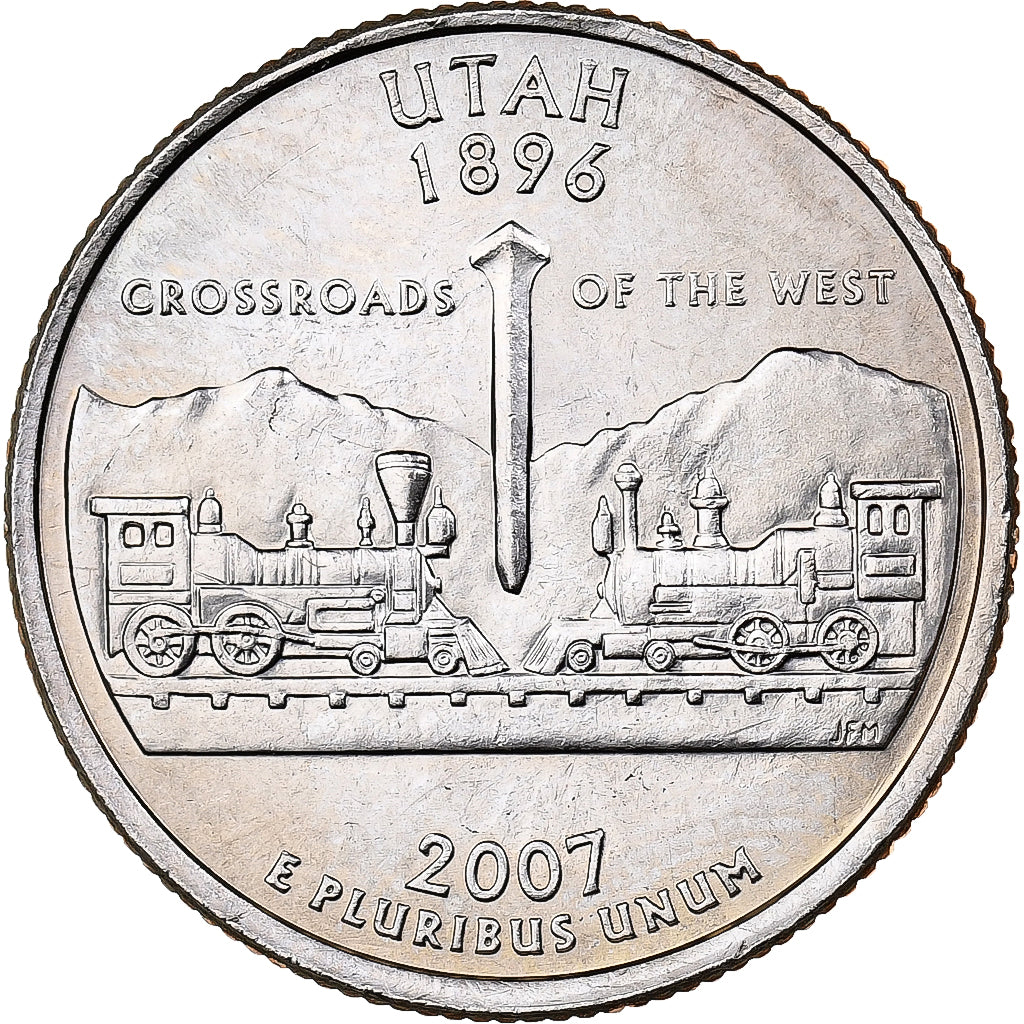 Estados Unidos da América, Quarter, 2007, U.S. Mint, Cobre Revestido a