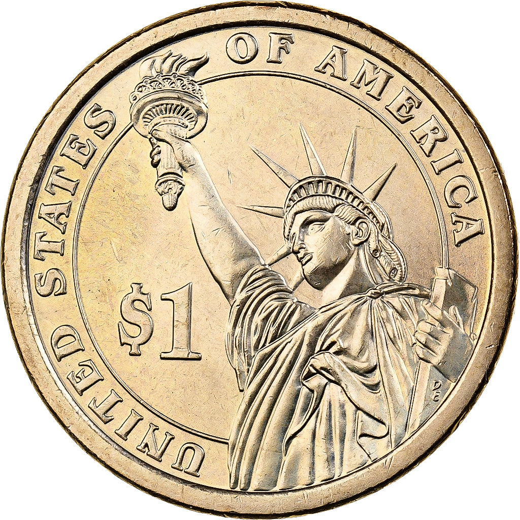 USA, Dollar, 2010, U.S. Mint, Miedź-Cynk-Magnez-Nikiel powlekany Miedzią