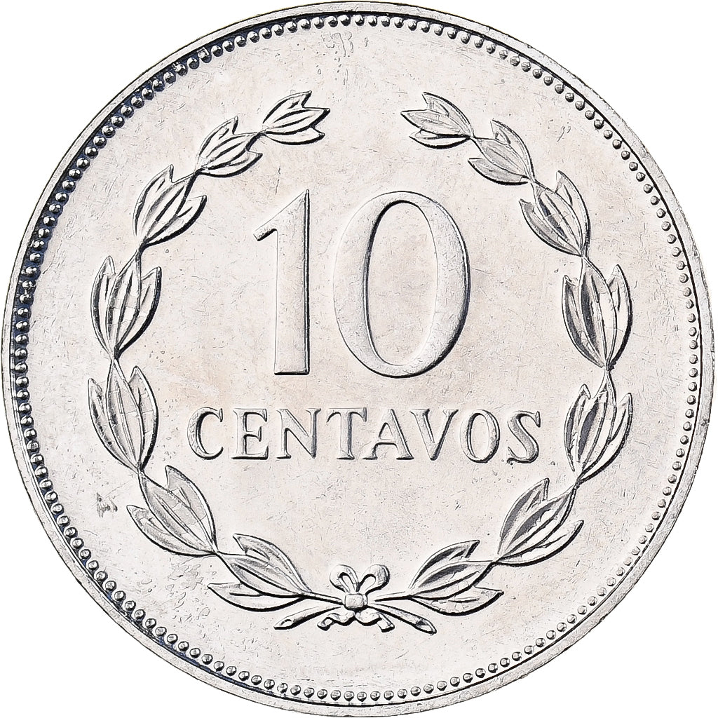 El Salvador, 10 Centavos, 1995, British Royal Mint, Copper-Nickel Clad Steel