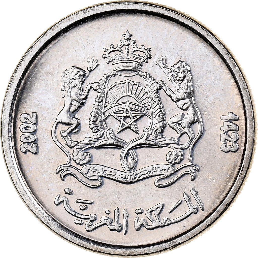Maroc, Mohammed VI, 1/2 Dirham, 2002, Paris, Cupro-nickel, FDC, KM:116