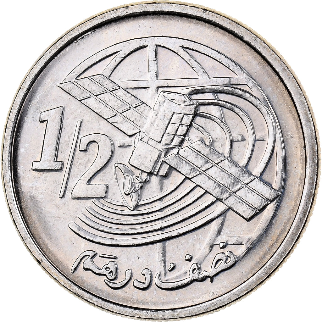 Maroc, Mohammed VI, 1/2 Dirham, 2002, Paris, Cupro-nickel, FDC, KM:116