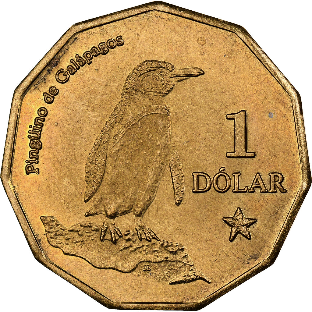 GALAPAGOS ISLANDS, Dolar, 2008, Latón, SC, KM:6