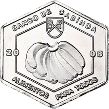 CABINDA, 25 Centavos, 2008, Nickel Clad Steel, MS(63), KM:18