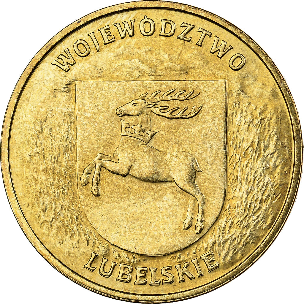 Poland, 2 Zlote, 2004, Warsaw, Brass, MS(65-70), KM:486