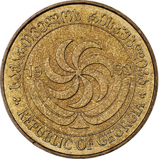 Georgia, 50 Thetri, 1993, Brass, MS(63), KM:81
