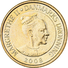 Denmark, Margrethe II, 10 Kroner, 2008, Copenhagen, Aluminum-Bronze, MS(63)