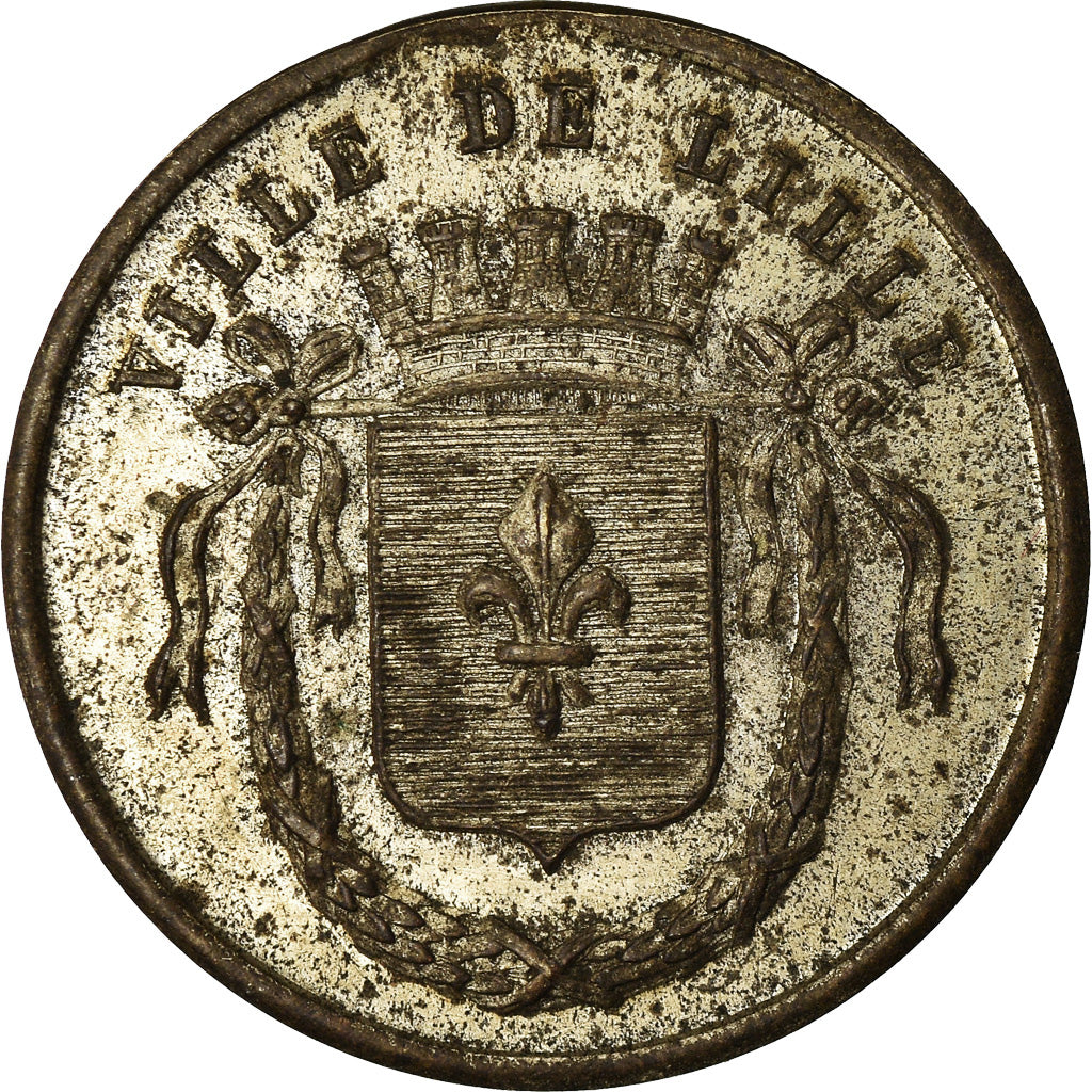 France, Jeton, Festival International de Musique de Lille, 1874, TB, Cuivre