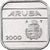 Aruba, Beatrix, 50 Cents, 2000, Utrecht, Stal niklowana, MS(65-70), KM:4