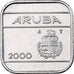Aruba, Beatrix, 50 Cents, 2000, Utrecht, Nickel Bonded Steel, MS(65-70), KM:4