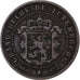 Luxemburg, William III, 2-1/2 Centimes, 1870, Utrecht, Bronze, S+, KM:21